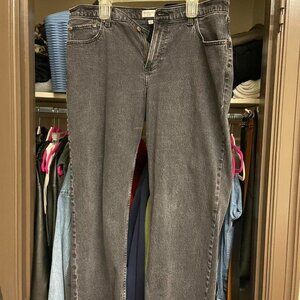 Abercrombie & Fitch Women's Black and Grey Jeans